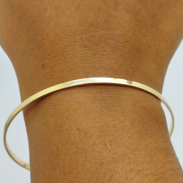 Bracelet Jonc en Or Jaune 18 Carats 18K
