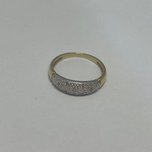 Bague en Or Jaune et Gris 18K - Taille 51
