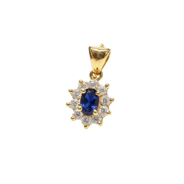 Pendentif Marguerite en Or Jaune 18k - 1.77 G