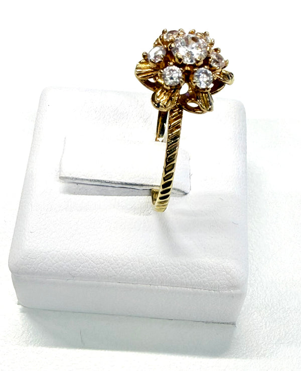 Bague Chou en Or Jaune 18K - Taille 56