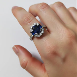 Bague en Or Blanc 18K - Taille 55