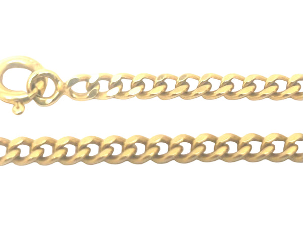 Collier Chaine Gourmette Or Jaune 18K avec Ferm