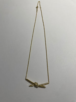 Collier Tiffany's Knot en or jaune 18K 7.57 Grs