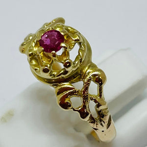 Bague en or jaune 18k - Taille 50