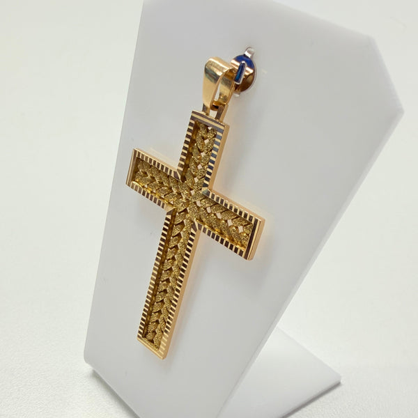 Pendentif Croix en Or Jaune 18k - 6.93 G
