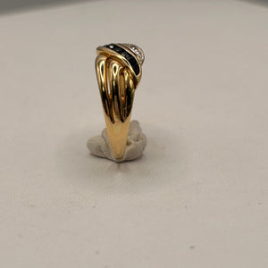 Bague en or jaune 18K Taille-55