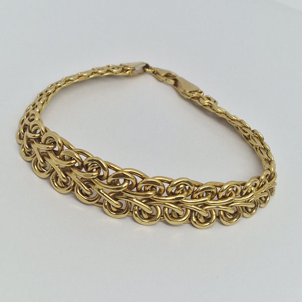 Bracelet Maillon Fantaisie en Or Jaune 18K - 14.21g