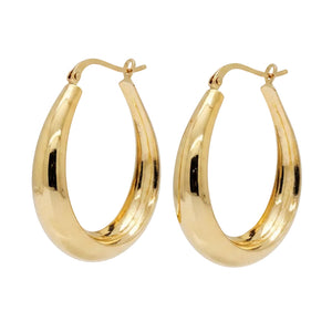 Boucles d'oreilles créoles Or Jaune 18K