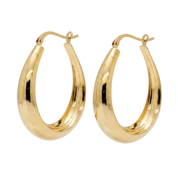 Boucles d'oreilles créoles Or Jaune 18K