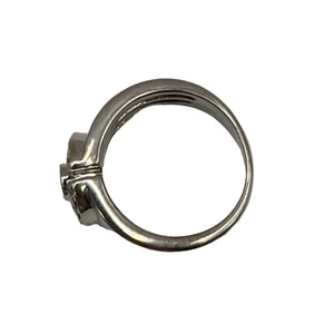 Bague en Or Blanc 18K avec Diamants