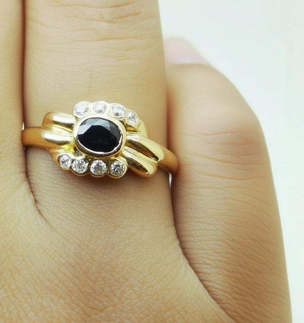 Bague en or jaune 18K Taille 54 - 2.80 G