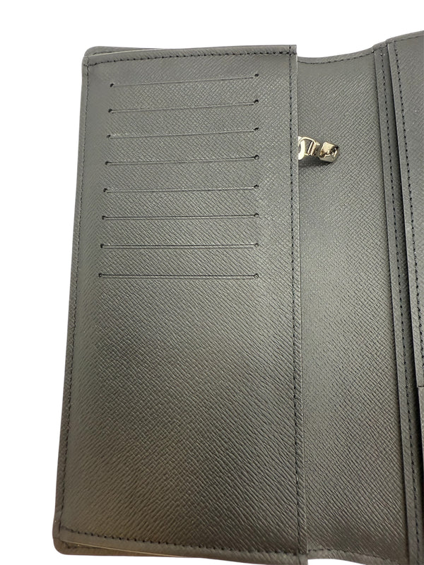 Portefeuille Louis Vuitton Brazza Gris/Noir en Très Bon Etat