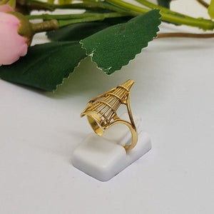 Bague en Or Jaune 18K Taille-55