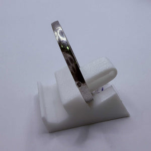 Bague Alliance en Or Gris 18 K - Taille 66 -  2.18 G