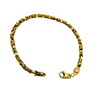 Bracelet Maillon Originale en Or Jaune 18k