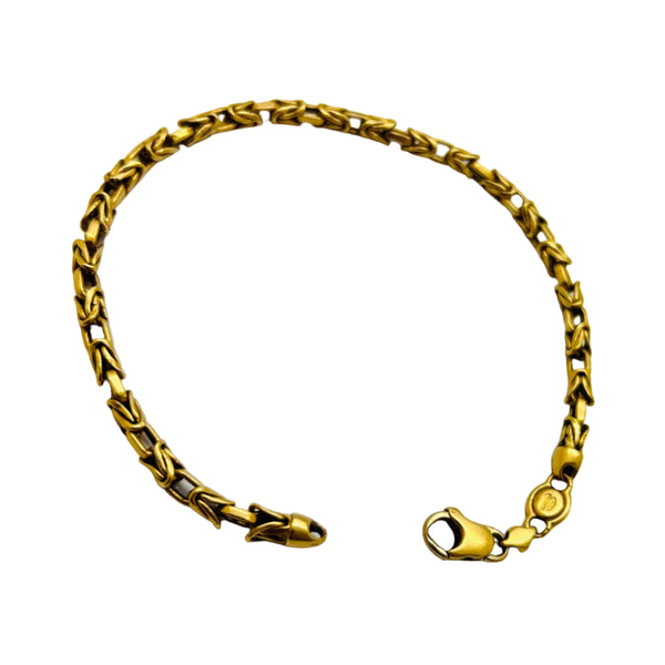 Bracelet Maillon Originale en Or Jaune 18k