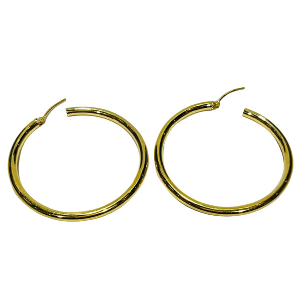 Boucles créoles en Or Jaune avec Poinçon 18K