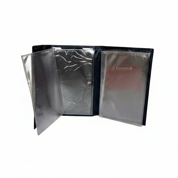 Porte-document Le Tanneur en cuir bleu