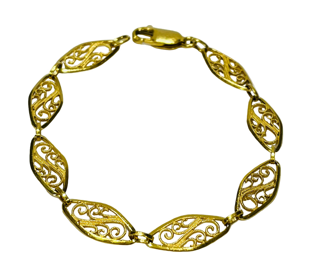 Bracelet Maillon en Or jaune 18k - 6.65 G