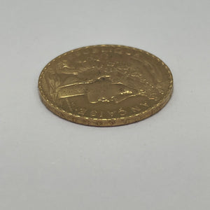 20 Francs en or jaune 22 carats  Poids-6.45