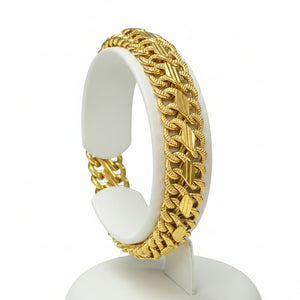 Bracelet Gourmette en Or Jaune 18k