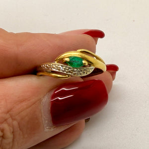 Bague en Or Jaune Oxyde de Zirconium Taille-51