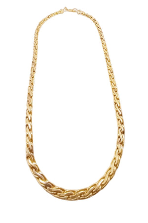 Collier Princesse Or Jaune Palmier Mous 18 K