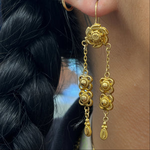 Boucles d'oreilles en Or Jaune 18k