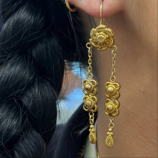 Boucles d'oreilles en Or Jaune 18k