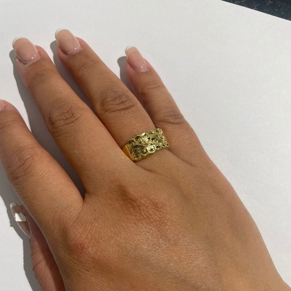Bague Jonc en Or Jaune 18K Taille-56
