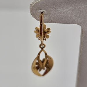 Boucles d'oreilles pendantes en Or jaune 18K  - 3.36G