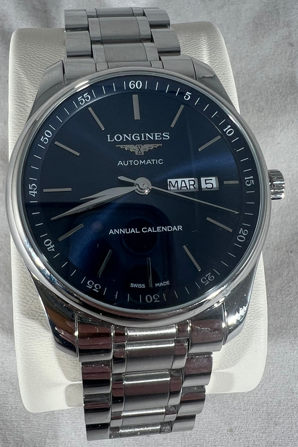 Montre Longines Master Collection Acier Automatique Bleu
