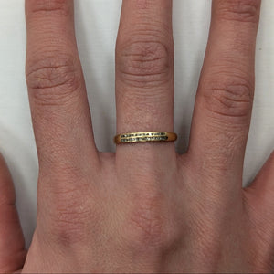 Bague Jonc en Or Jaune 18K - Taille 48 - 3.26G