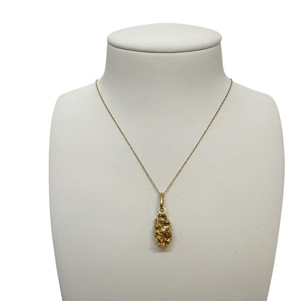 Pendentif Solitaire en Or Jaune 18K  5.61 Grs