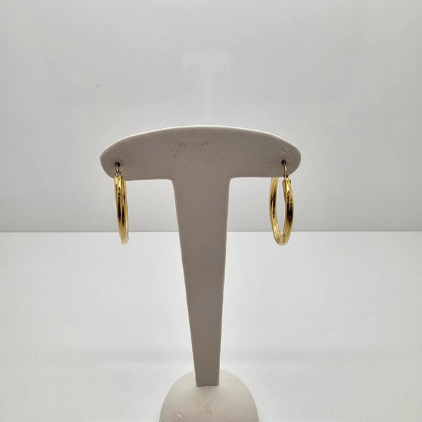 Boucles d'oreilles Créoles en Or Jaune 18K - 1.62 Grs