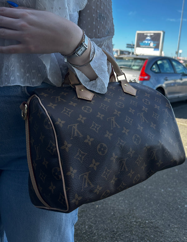 Sac Louis Vuitton Speedy 30 marron/beige