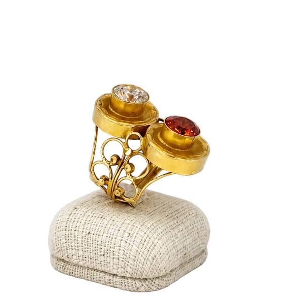 Bague en Or Jaune 21K - Taille 55 - 8.38G