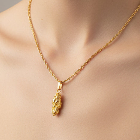 Pendentif Pépite d'Or 18k - 11.18 G