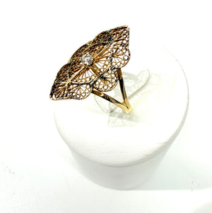 Bague en Or Jaune 18k - Taille 62