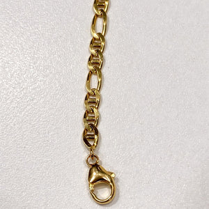 Collier Matinée Or Jaune Maille Figaro 18k - 16.36gr - 55cm