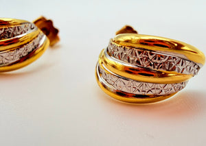 Boucles d'oreilles en Or Jaune 18K - 1.38g