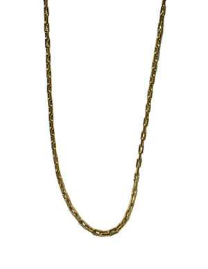 Collier maille trombone en or jaune 18 carats