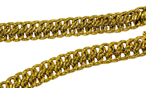 Collier maille Américaine en Or Jaune 18K