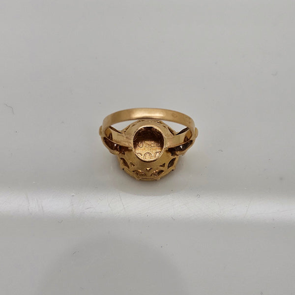 Chevalière en Or Jaune 18 K - Taille 49