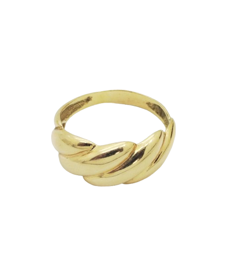Bague en or jaune 18K  Taille-59