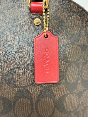Sac à main Coach Sierra marron/rose, état impeccable
