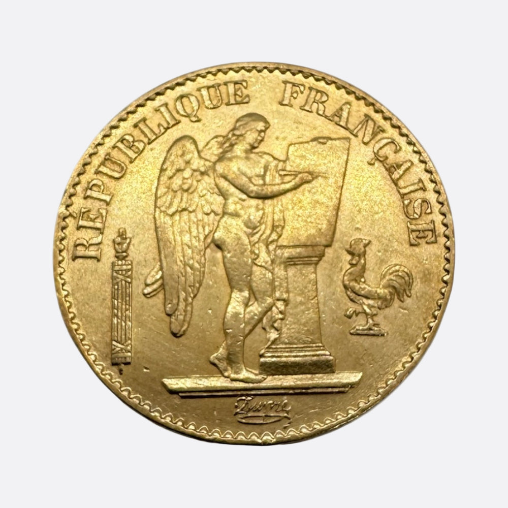 Pièce 20 Francs en Or jaune 20K - IIIème République 1877 - 6.45g
