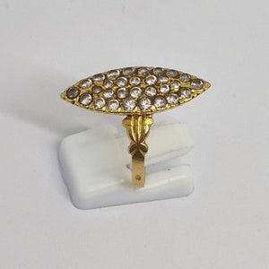 Bague Marquise en Or Jaune 18K - 4.32g