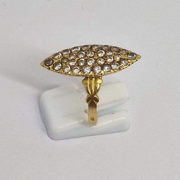 Bague Marquise en Or Jaune 18K - 4.32g