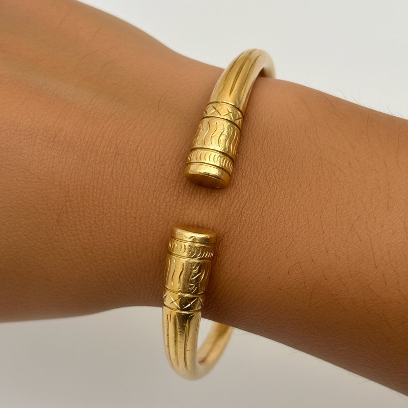 Jonc en Or Jaune 18K - 6.7cm - 60gr